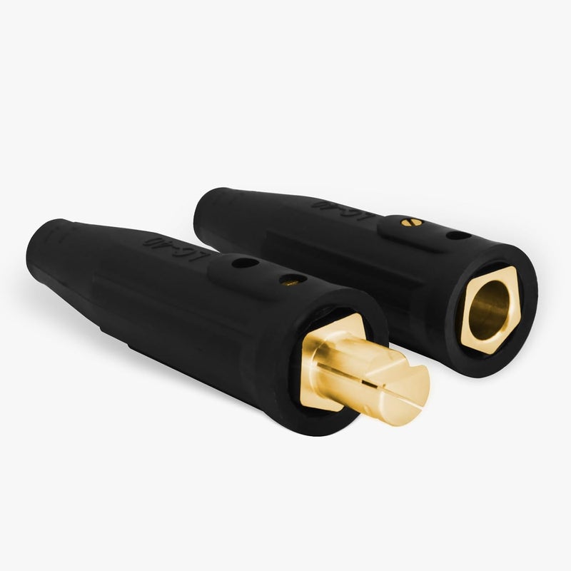 RX WELD LC40 Cable Connector Set, Includes Black Male and Female for Cable Capacity: 1/0 Thru 2/0 (50-70mm²) - Image 5